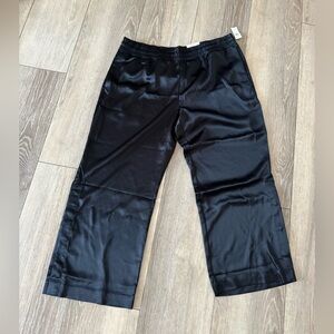 Old Navy Mid Rise Tapered Black Shiny Dress Pants  XL P